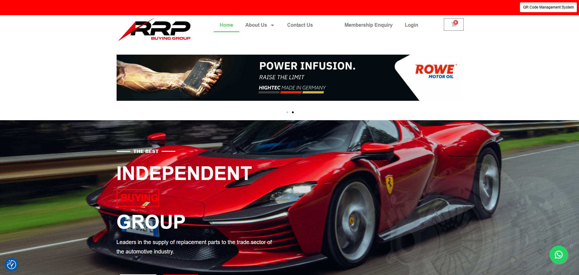 RRP Revolution Ride Parts website preview
